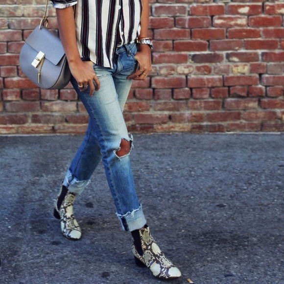 Sincerely Jules Distressed Blue Denim Skinny Jeans 30 - Picture 11 of 11